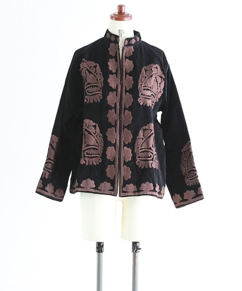 刺繍ベロアジャケット(5W36011E) | MWEZI by ZURIsol okinawa