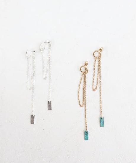ロングチェーンピアス / long chain earrings