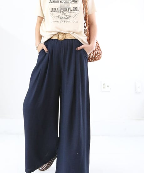ウッドビーズ メッシュバッグ レディース 巾着付き サマーバッグ / Wood Beads Bag