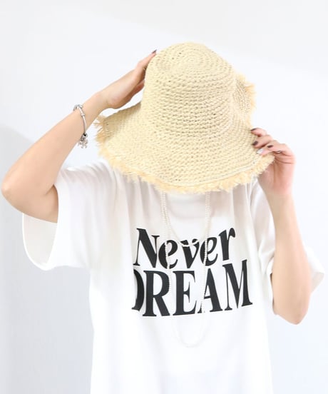 NEVER DREAM ロゴTシャツ レディース オーバーサイズ / NEVER DREAM T-shirt