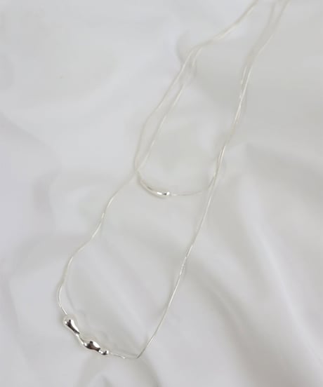 2連ポイントネックレス / Double-strand point necklace