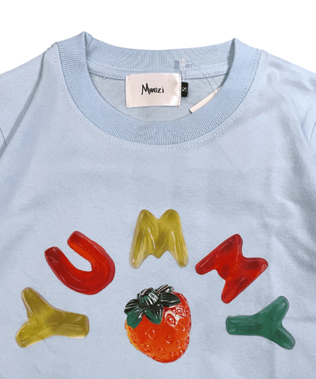 【MWEZI by ZURIsol 沖縄 子供服/キッズ ファッション/親子リンク/ペアルック】 Yummy Strawberry Tシャツ(Kids)MZ-19
