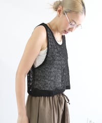 【MWEZI by ZURIsol 沖縄・宜野湾 アパレルショップ 通販】レディース ネットショート タンクトップ
