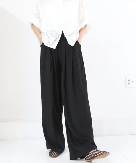 シアーリーフ刺繍ブラウス レディース ドルマンスリーブ / Ripple blouse