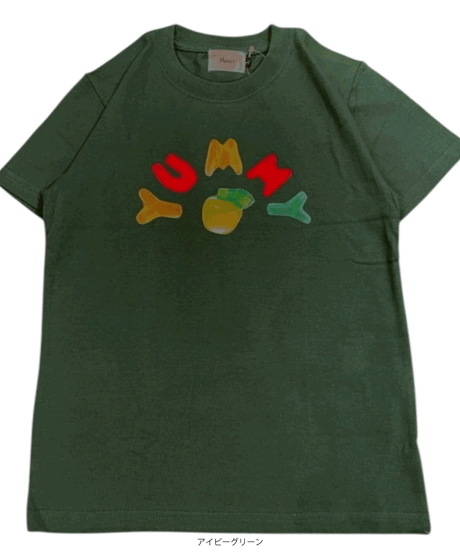 【MWEZI by ZURIsol 沖縄 子供服/キッズ ファッション/親子リンク/ペアルック】 Yummy Apple Tシャツ(Kids)MZ-18