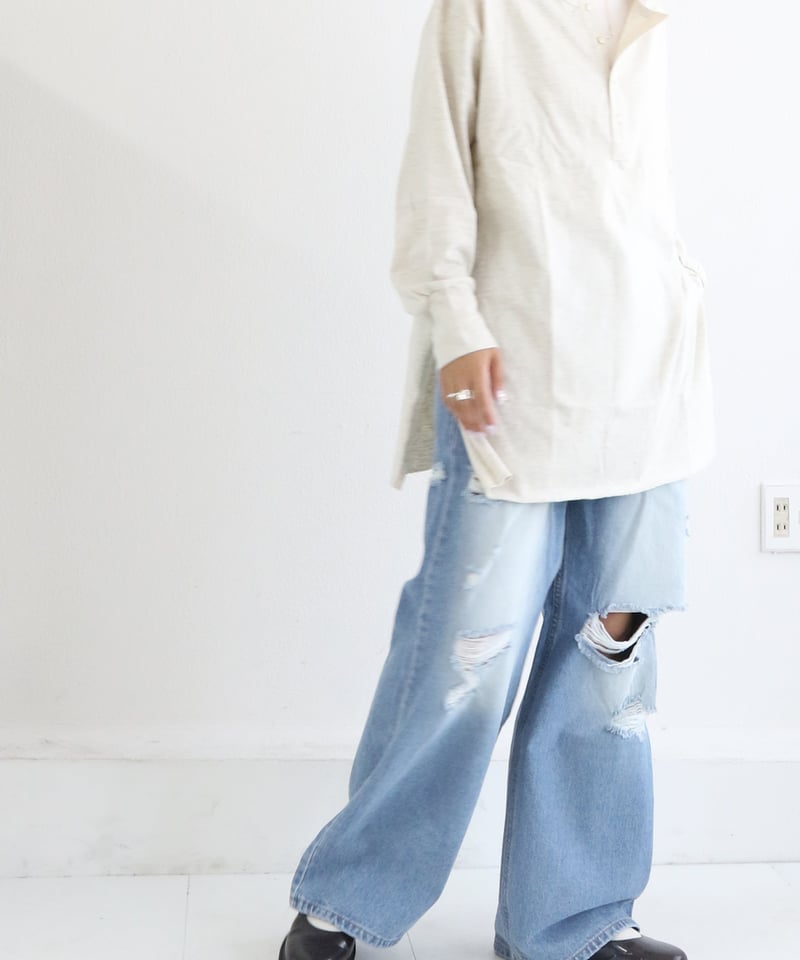 1920's CONTOOCOOK MILLS ウールヘンリーネック 1920's CONTOOCOOK MILLS WOOL HENLEY NECK - Cocky Crew Store