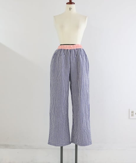 ウエストサテンロングパンツ / WAIST SATIN LONG PANTS