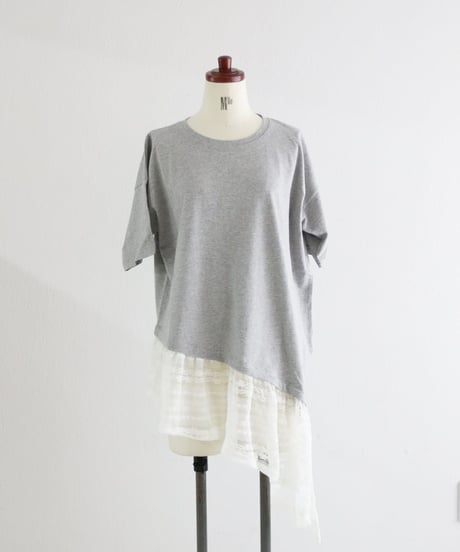 ヘムレースTシャツワンピ