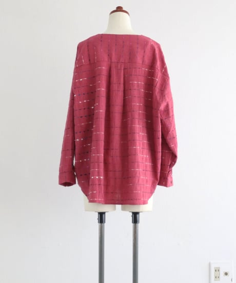 刺繍ラインブラウス / LINE EMBROIDERY OVER BLOUSE
