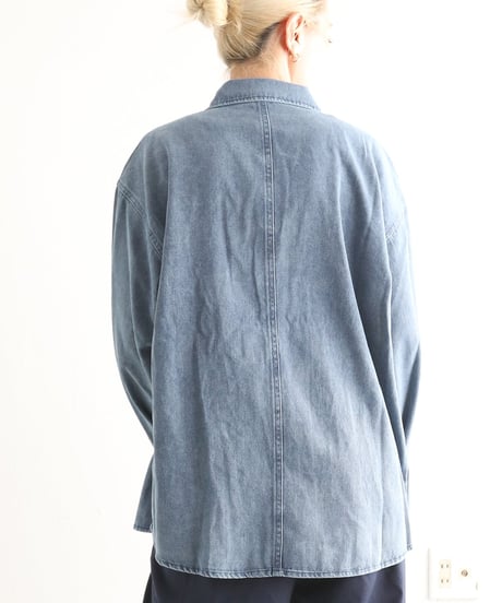 エンブロイダリーデニムシャツ / Embroidered Denim Shirt 【MWEZI by ZURIsol 沖縄 リゾートファッション 通販】レディース