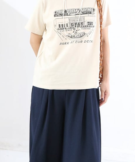 PARKING Tシャツ レディース 綿100% ヴィンテージプリント 半袖Tシャツ