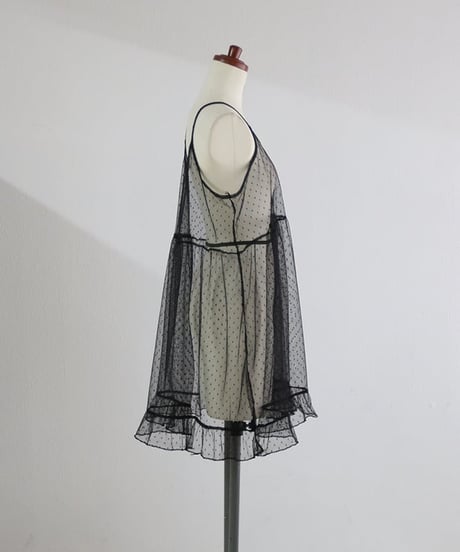 ドット メッシュ キャミソール レディース シアー レイヤード インナー / DOT MESH CAMISOLE【MWEZI by ZURIsol 沖縄 アパレルショップ 通販】