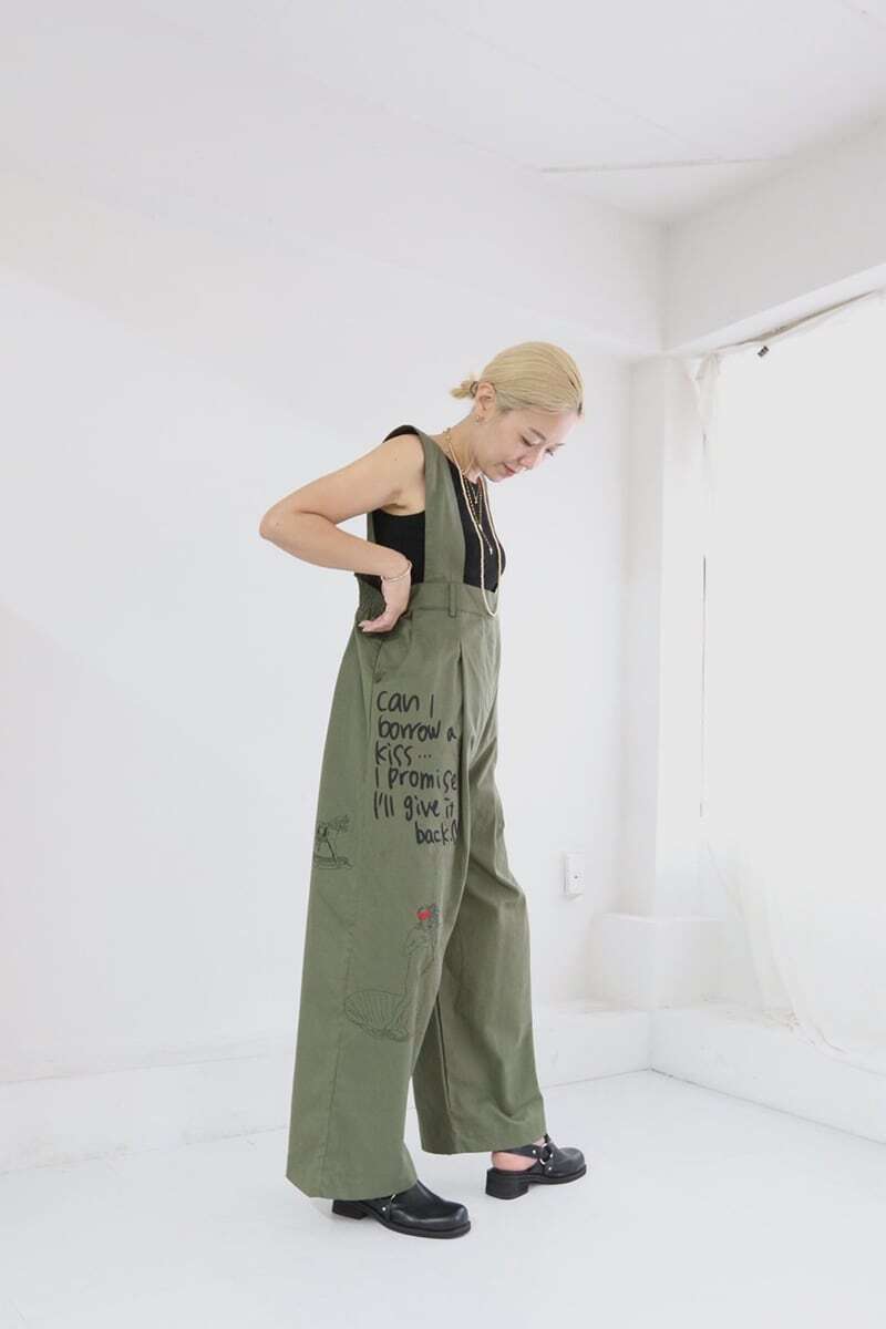 【新品未使用】ツイルサロペット ZARA】ツイルステッチジャンプスーツ | 1165/262/405 (ZARA