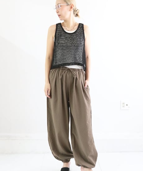 【MWEZI by ZURIsol 沖縄・宜野湾 アパレルショップ 通販】レディース ネットショート タンクトップ