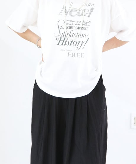 メッセージプリントTシャツ レディース 綿100% 半袖Tシャツ / MESSAGE-TSHIRT