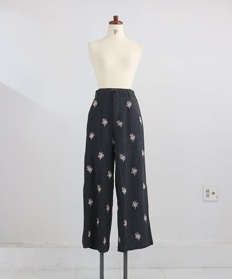 刺繍ロングパンツ/ FULL EMBROIDERY LONG PANTS