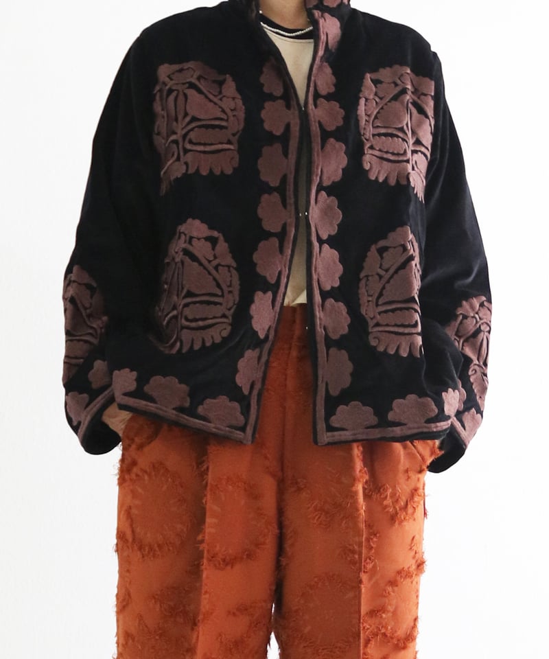 刺繍ベロアジャケット(5W36011E) | MWEZI by ZURIsol okinawa