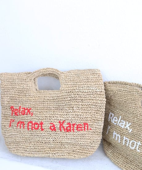 【MWEZI by ZURIsol 沖縄 バッグ 通販】KAREN BAG ラフィア 刺繍 トートバッグ レディース ナチュラル リゾートバッグ