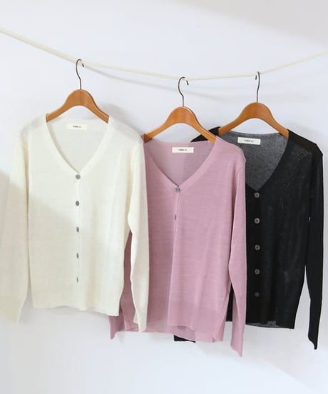 【MWEZI by ZURIsol 沖縄・宜野湾 セレクトショップ 通販】レディース リネンコットン カーディガン / Linen Cotton Cardigan