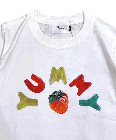 【MWEZI by ZURIsol 沖縄 子供服/キッズ ファッション/親子リンク/ペアルック】 Yummy Strawberry Tシャツ(Kids)MZ-19
