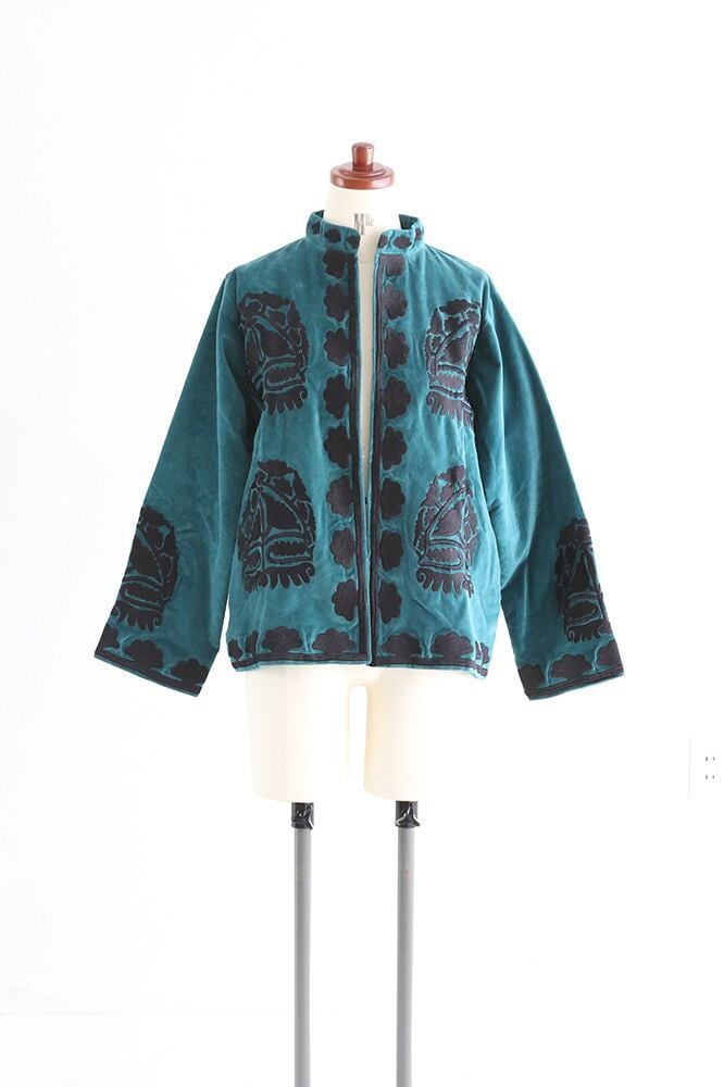 刺繍ベロアジャケット(5W36011E) | MWEZI by ZURIsol okinawa