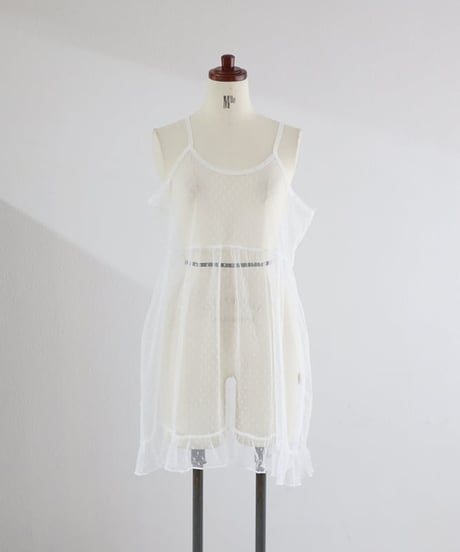 ドット メッシュ キャミソール レディース シアー レイヤード インナー / DOT MESH CAMISOLE【MWEZI by ZURIsol 沖縄 アパレルショップ 通販】