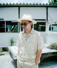 【MWEZI by ZURIsol 沖縄 メンズファッション】半袖 シャツ Block Allover Shirts