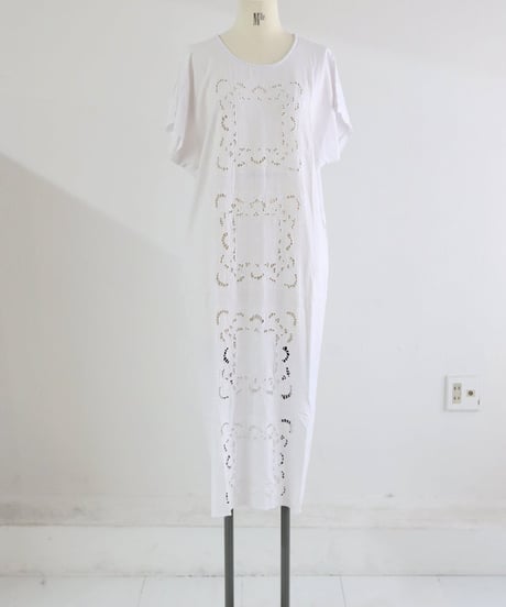 カットワーク マキシワンピース レディース リネン レーヨン ロングワンピース【MWEZI by ZURIsol 沖縄・宜野湾 レディースファッション 通販】