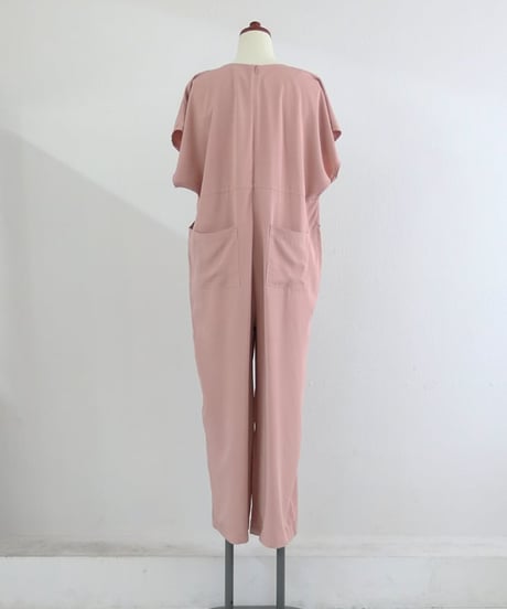 タック サロペット レディース オールインワン ワイドパンツ レーヨン混【MWEZI by ZURIsol 沖縄・宜野湾 セレクトショップ 通販】
