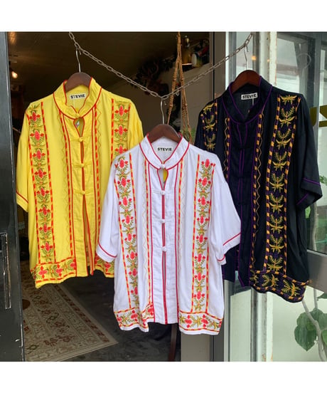 エスニック刺繍チャイナシャツ / EMBROIDERY CHINA JACKET(3S26001E)STEVIE