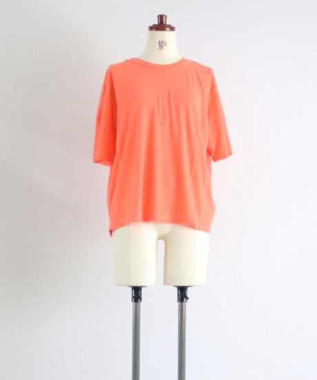 シアー切替 ビッグTシャツ レディース オーバーサイズ 半袖 ROUGH -TEE