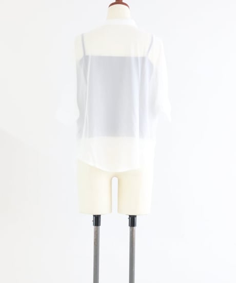 シアーブラウス キャミソールセット レディース / Plain caftan camisole set