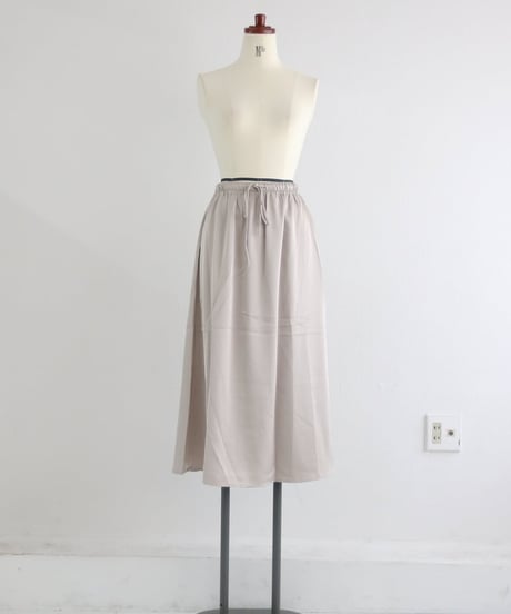 シルキーロングスカート / Silky long skirt【MWEZI by ZURIsol 沖縄 リゾートファッション 通販】レディース