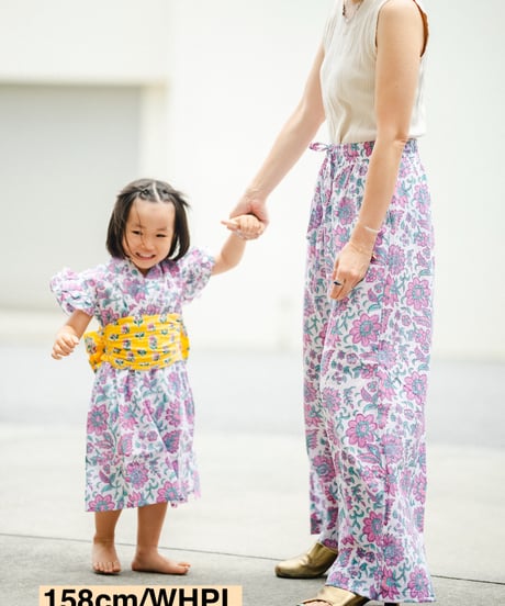 【MWEZI by ZURIsol 沖縄 レディースファッション 通販/親子/ペアルック】ブロックプリント リラックスパンツ Pants (BM5404)