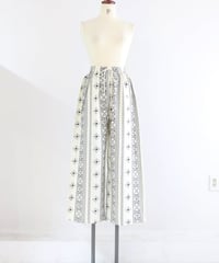 エスニックプリントワイドパンツ レディース / embroidery print pants