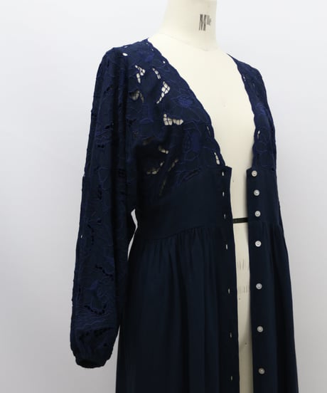 カットワークマキシワンピース Cardigan Dress (4S36004E)DAZZLE