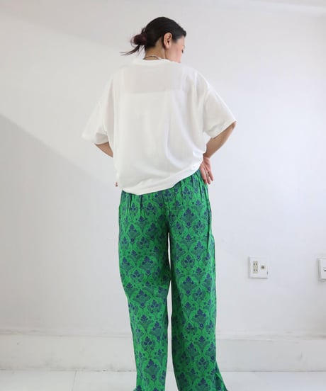 パッチワークデザインTシャツ レディース 半袖 オーバーサイズ