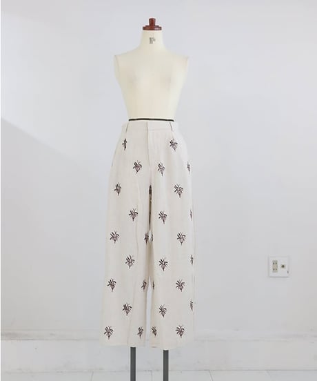 刺繍ロングパンツ/ FULL EMBROIDERY LONG PANTS
