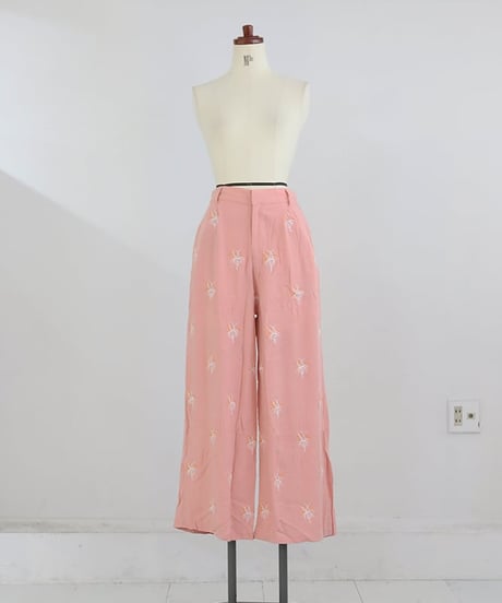 刺繍ロングパンツ/ FULL EMBROIDERY LONG PANTS