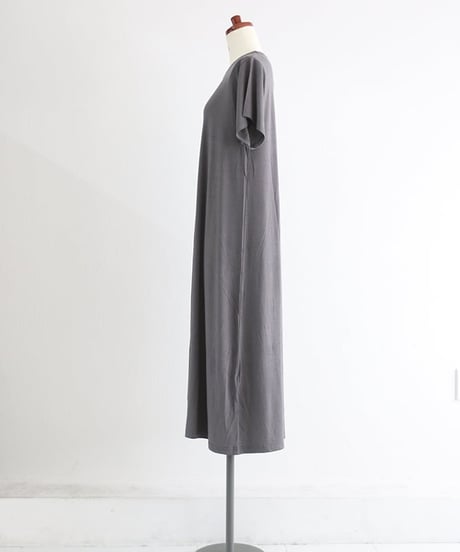とろみフレアワンピース レディース ロング丈 / Flowy T-shirt dress
