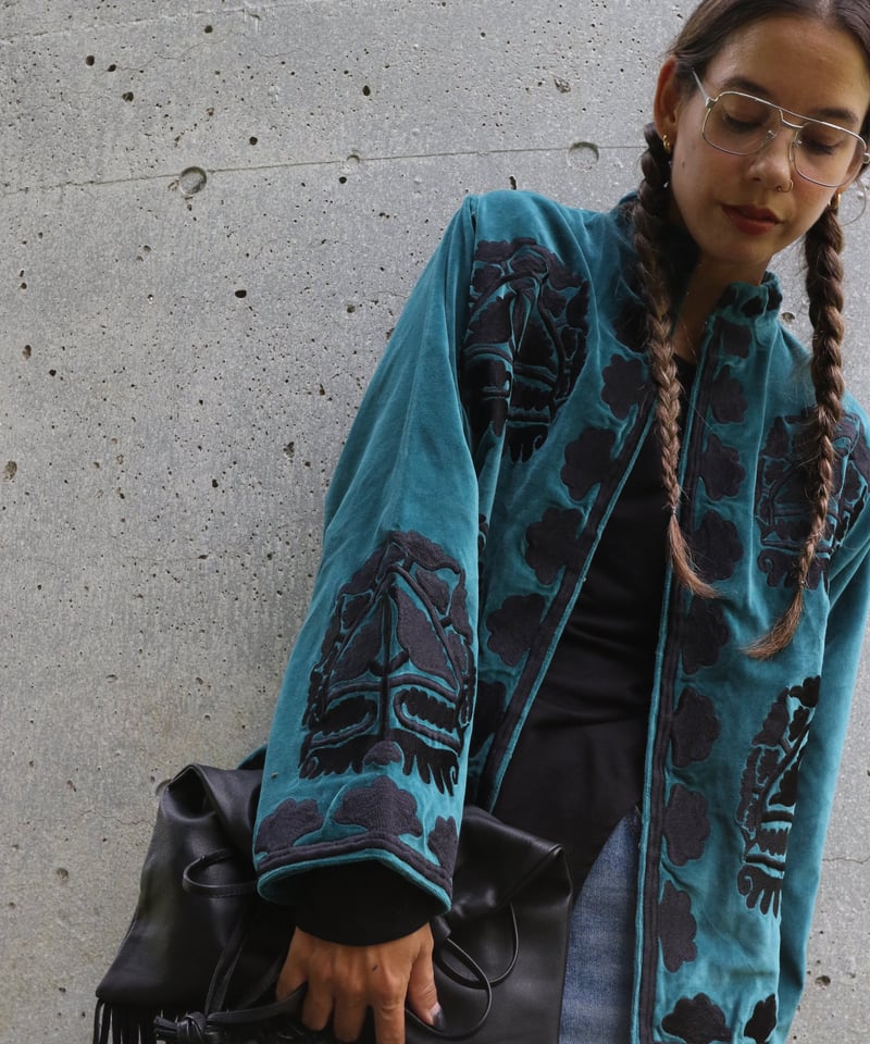 【豪華刺繍】DOGTOWN キルティング 中綿 ベロアジャケット XL 刺繍ベロアジャケット(5W36011E) | MWEZI by ZURIsol okinawa