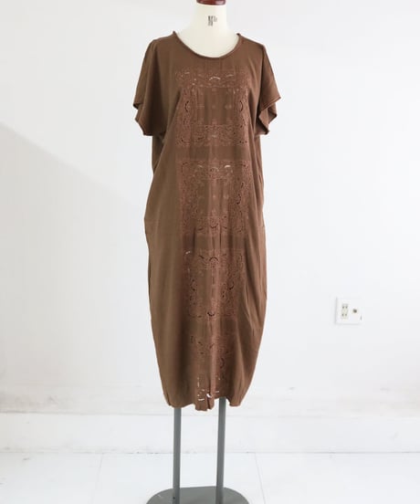 カットワーク マキシワンピース レディース リネン レーヨン ロングワンピース【MWEZI by ZURIsol 沖縄・宜野湾 レディースファッション 通販】