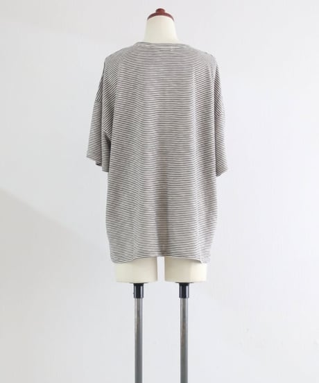 ボーダー GIRL プリント Tシャツ レディース オーバーサイズ 半袖 ボーダー【MWEZI by ZURIsol 沖縄 セレクトショップ 通販】