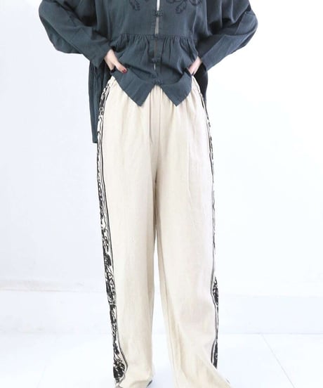 サイドカットワークパンツ / SIDE CUTWORK PANTS