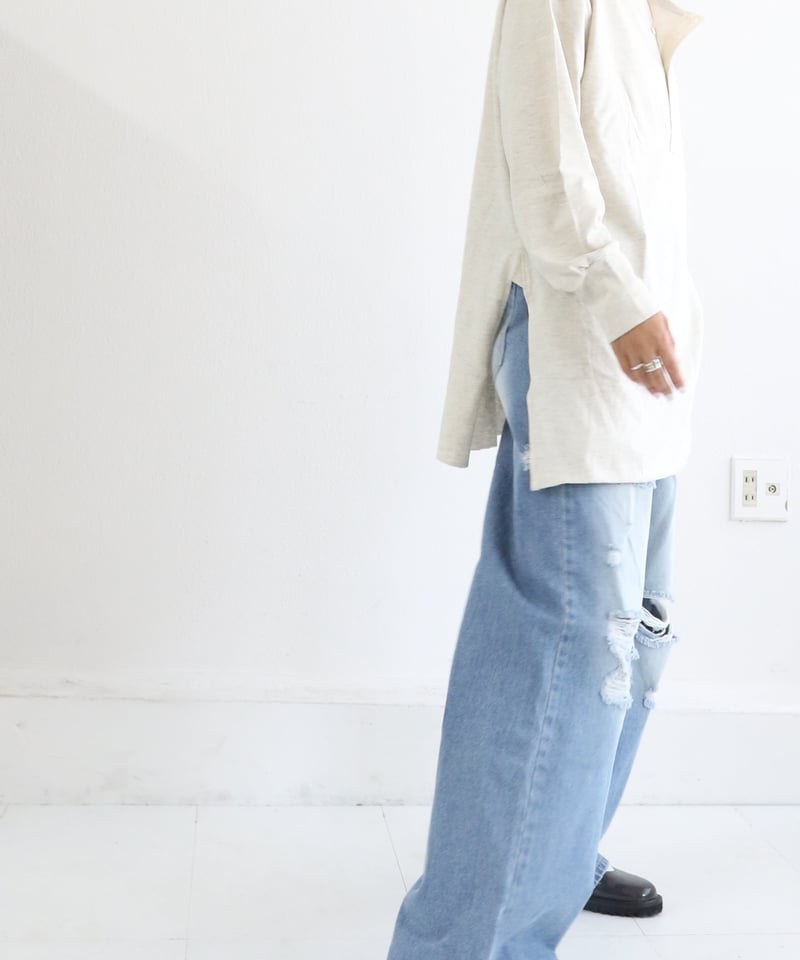 ヘンリーネック L/T(5W22006K) | MWEZI by ZURIsol okinawa ヘンリーネック L/T(5W22006K) | MWEZI by ZURIsol okinawa