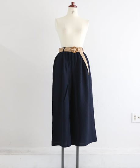 ベルト付きドレープワイドパンツ / rattan pants