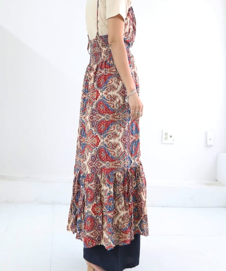 ヴィンテージペイズリーキャミワンピース / Vintage-style camisole dress