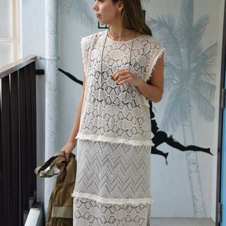 DAZZLE 2 PATTERN LACE DRESS 2パターンレースドレス (4S33003H)