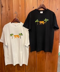 MWEZI タイガー刺繍 大人サイズ Tシャツ(ADULT)MZ-13