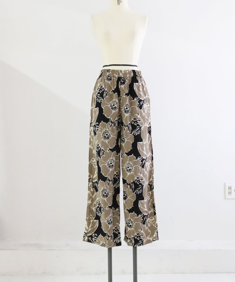 MM6 19SS フラワープリントシルクパンツ MM6 シルクフラワーパンツ36